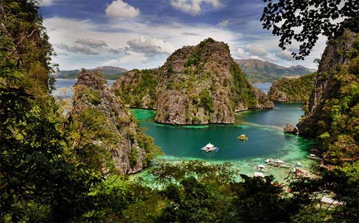 Las Twin Lagoons de Coron