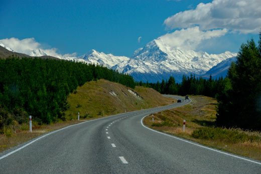 Carretera de aproximación al monte Cook