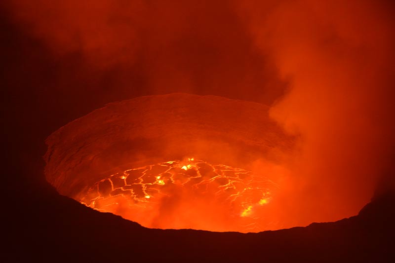 El espectáculo del Nyiragongo