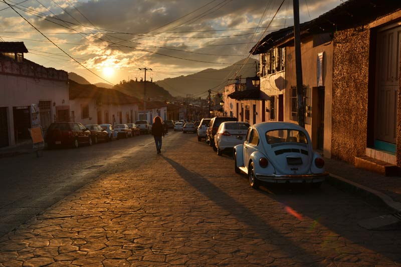 Atardecer en San Cristóbal de Las casas