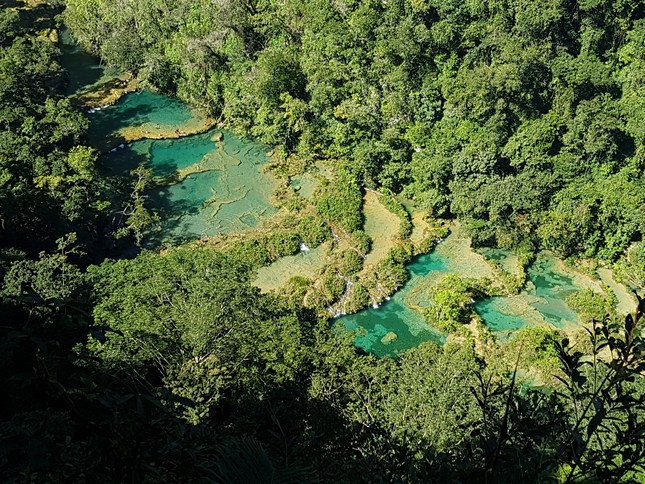 Mirador sobre las pozas
