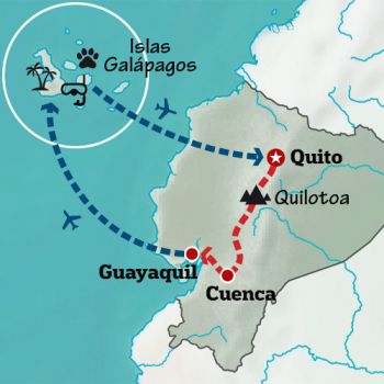 Mapa de Ecuador activo