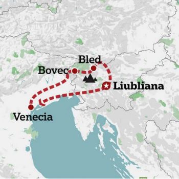 Mapa de Eslovenia Activo