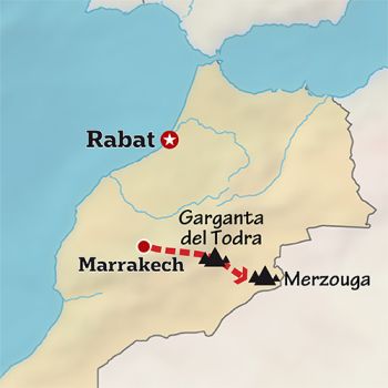 Mapa de Marruecos activo