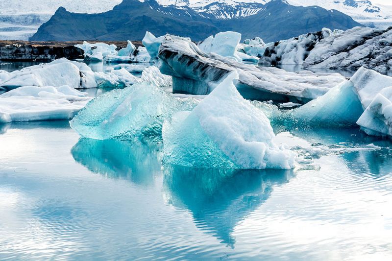 Foto de Ruta por Auroras Boreales Icebergs en la laguna de Jökulsárlón