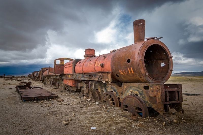 Foto de Ruta por De Atacama, Uyuni a Machu Picchu Cementerio de trenes