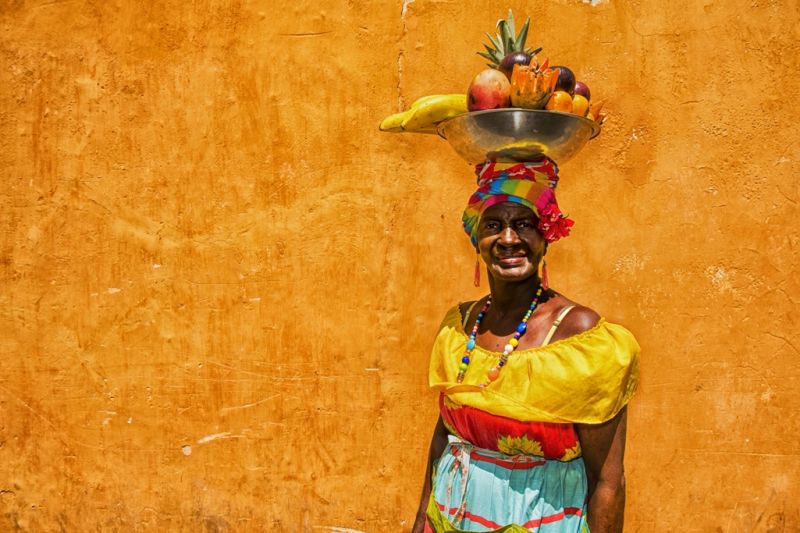 Foto de Ruta por La atracción de Sudamérica Mujer tradicional de Cartagena de Indias