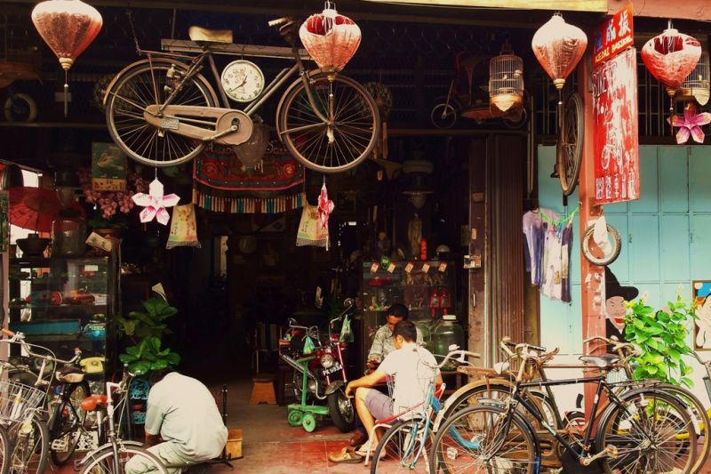 Foto de Ruta por La península de Malasia las bicicletas son para el verano