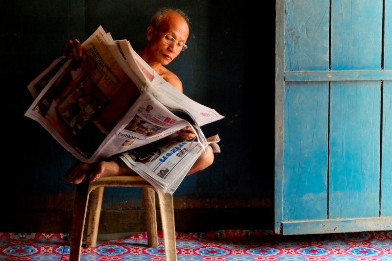 Foto de Ruta por La península de Malasia malayo leyendo