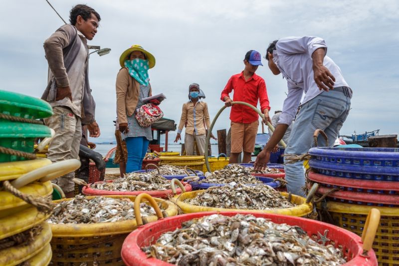 Foto de Ruta por Los dioses de Angkor Pescadores en Sihanoukville
