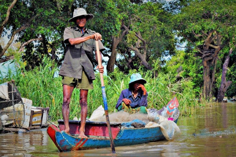 Foto de Ruta por Los dioses de Angkor Pescadores regresando a casa