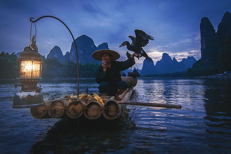 Foto de Ruta por Paisajes desde Shanghai a Hong Kong la pesca con cormorán en Yangshuo