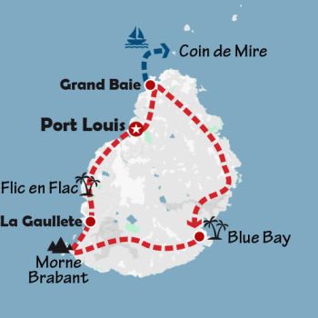 Mapa de La isla criolla