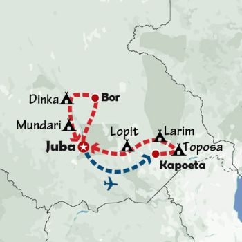 Mapa de Las tribus perdidas