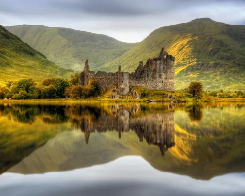 Kilchurn Castle reflections in Loch Awe_baja
